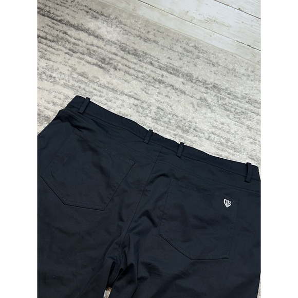 Graham Luxe Emerson Pants Mens 42x30 Black Chino Stretch Performance CorpCore - Picture 9 of 11